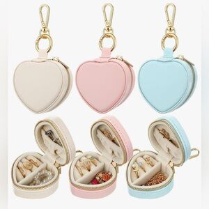 Mini Heart-Shaped Jewelry Case